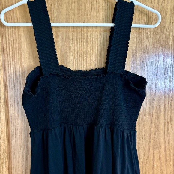 Old Navy Women’s Black Cotton Smocked Midi Dress - Size Large - Picture 6 of 7